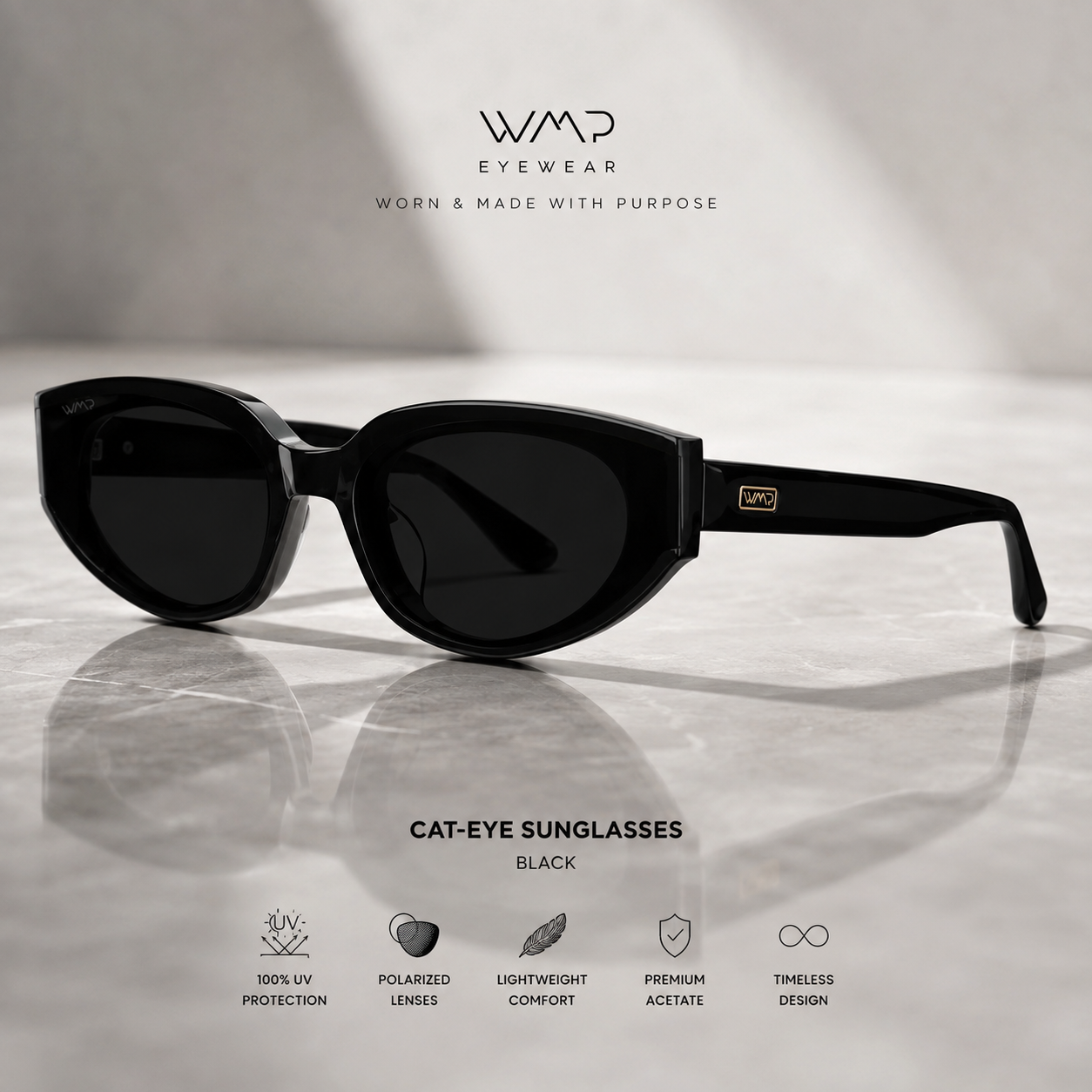Astra™ Slim Cat-Eye Sunglasses