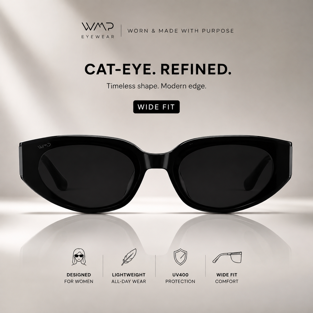 Astra™ Slim Cat-Eye Sunglasses